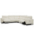 Фото #13 товара CLOSEOUT! Jazlo 5-Pc. Leather Sectional with 2 Power Recliners, Created for Macy's