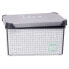 Storage Box with Lid Home Graph paper Grey Plastic 10 L 23,5 x 16,5 x 35 cm (12 Units)