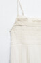 Фото #8 товара Платье миди из хлопкового муслина с кружевом ZARA
