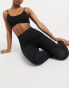 Фото #1 товара Weekday Celestia yoga seamless leggings in black