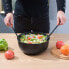Фото #7 товара Салатник с крышкой и приборами для смешивания GEHE Salad Bowl Serving Servers 25x25x11 см