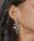 ფოტო #2 პროდუქტის Cubic Zirconia Flower Front-to-Back Earrings, Created for Macy's
