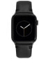 Фото #1 товара Men's Dark Gray Premium Leather Band Compatible with 42mm, 44mm, 45mm, Ultra, Ultra2 Apple Watch