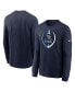 Фото #2 товара Men's Navy Tennessee Titans Icon Legend Logo Performance Long Sleeve T-shirt