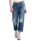 ფოტო #1 პროდუქტის Women's Patchwork Relaxed-Fit Jeans