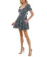 ფოტო #6 პროდუქტის Juniors' Embroidered Sweetheart-Neck Dress