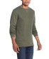 ფოტო #4 პროდუქტის Men's Long Sleeved Waffle Crew Neck Shirt