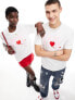 Фото #1 товара Nike unisex heart and sole graphic t-shirt in white