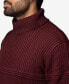 ფოტო #5 პროდუქტის Men's Ribbed Pattern Turtleneck Sweater