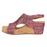 Фото #3 товара Corkys Carley Glitter Studded Wedge Womens Pink Casual Sandals 30-5316-MBGL