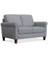 Фото #1 товара Kared 60" Roll Arm Leather Loveseat, Created for Macy's