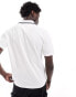 Фото #4 товара GANT logo tipping collar polo in white