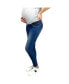 ფოტო #2 პროდუქტის Maternity Lifter Skinny with Side Elastics Jeans