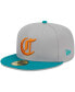 Фото #2 товара Men's Gray, Teal Cincinnati Reds 59FIFTY Fitted Hat