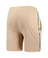 Фото #4 товара Men's Tan Milwaukee Bucks Team Stripe Shorts