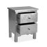 Nightstand Versa Silver Wood 34,5 x 60 x 48 cm