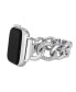 ფოტო #3 პროდუქტის Women's Silver-Tone Alloy Chain with Crystals Bracelet Compatible with 38/40/41mm Apple Watch
