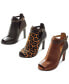 ფოტო #4 პროდუქტის Women's Lawson High-Heel Buckled Open Toe Shooties