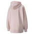 Фото #4 товара Puma Classics Oversized Pullover Hoodie Womens Pink Casual Outerwear 530412-36