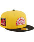 Фото #1 товара Men's Yellow, Black Colorado Rockies Grilled 59FIFTY Fitted Hat