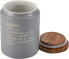 Villa d'Este Home Tivoli Victionary Salt Jar with Lid, Grey, Diameter 10.5 x Height 15 cm