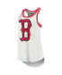 Women's White Boston Red Sox Tater Racerback Tank Top