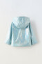 Shiny water-repellent raincoat