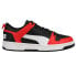 Puma Rebound Layup Lo Speckle Lace Up Mens Black, Red, White Sneakers Casual Sh