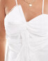 River Island bow detail cami top in white