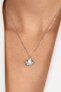 Shiny silver necklace Korunka with opal NCL138W