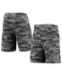 ფოტო #1 პროდუქტის Men's Charcoal and Gray Florida Gators Camo Backup Terry Jam Lounge Shorts