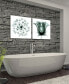 Фото #7 товара 2 Piece Frameless Free Floating Tempered Glass Panel Graphic Wall Art Set - 24" x 24''