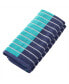 Фото #2 товара Color Block Stripes Cotton 2 Piece Hand Towel Set, 26" x 16"