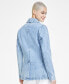ფოტო #4 პროდუქტის Women's Cotton Denim Blazer