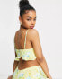 Фото #3 товара Saint Genies strappy top co ord in yellow floral