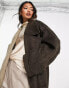 Фото #2 товара ASOS DESIGN smart half and half oversized coat in stone