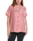 Фото #1 товара Marina Rinaldi Plus Barre Linen-Blend Shirt Women's