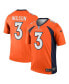 Men's Russell Wilson Orange Denver Broncos Legend Jersey
