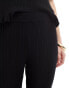 Фото #4 товара Vero Moda Aware knitted lettuce edge flared trouser co-ord in black