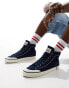 Levi's LS2 high top denim trainers with red tab logo in blue