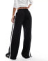 Фото #5 товара ASOS DESIGN pull on trouser with double contrast panel in black