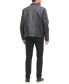 Men's Faux Leather Laydown Collar Jacket