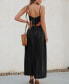 ფოტო #2 პროდუქტის Women's Front Twist & Keyhole Maxi Beach Dress