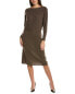 Фото #1 товара Sofiacashmere Off-The-Shoulder Cashmere Dress Women's Brown Xs