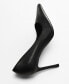ფოტო #5 პროდუქტის Women's Heel Leather Shoes