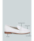 Фото #3 товара Kita Braided Strap Detail Loafers In White