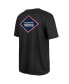 Фото #3 товара Men's Black Philadelphia 76ers 2023/24 City Edition Elite Pack T-shirt