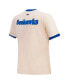 ფოტო #4 პროდუქტის Women's Cream Distressed Seattle Seahawks Retro Classic Ringer T-shirt