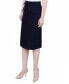 ფოტო #3 პროდუქტის Petite Slim Belted Scuba Crepe Skirt