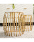 Gold Cage 2pc Nesting Table